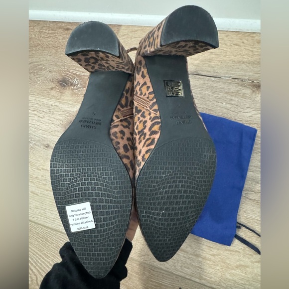 Stuart Weitzman Leopard print booties Size 5 - Picture 5 of 5